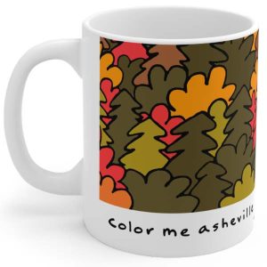 color me asheville fall wholesale mug