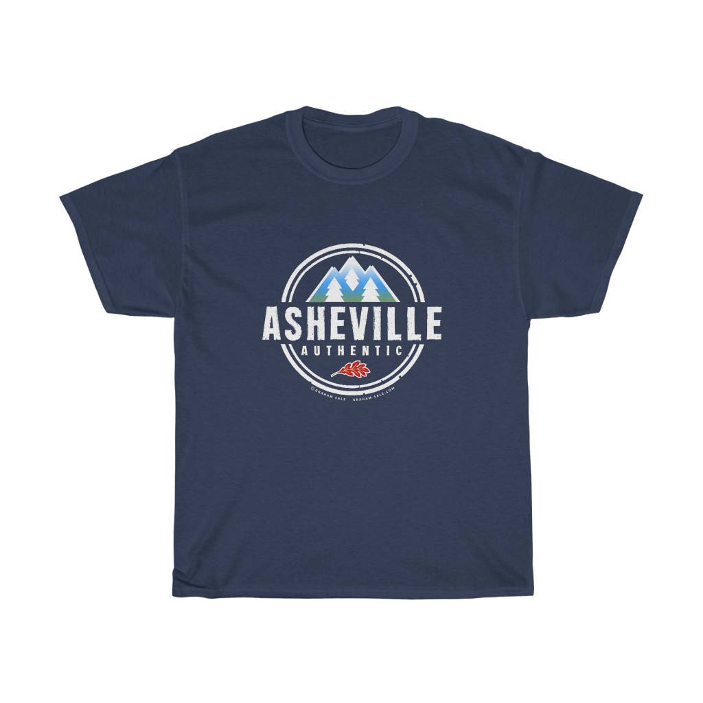 asheville authentic dark t-shirt wholesale