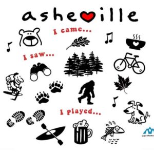 asheville activities t-shirts