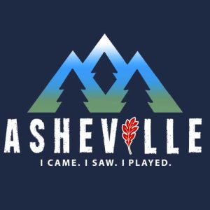 asheville i came i saw i played mountain logo dark t-shirts wholesale