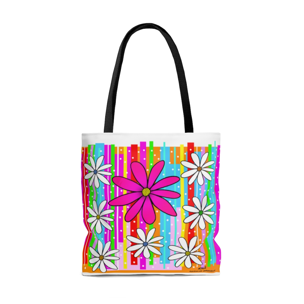 Daisy colorful tote bags beach bags wholesale