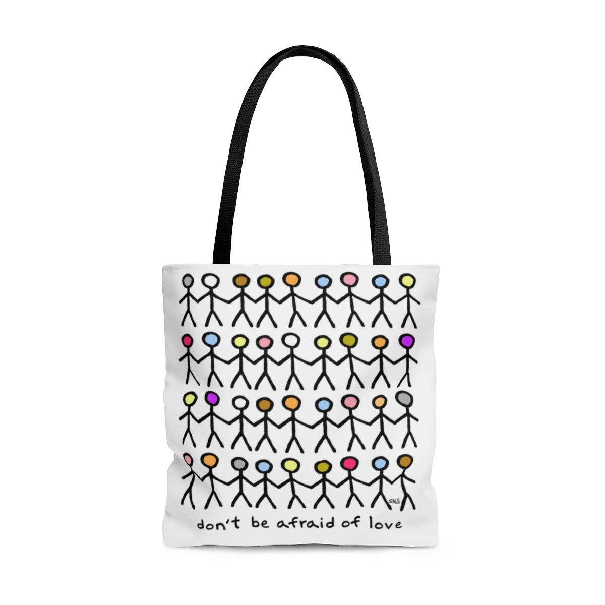 dont be afraid of love wholesale tote bags