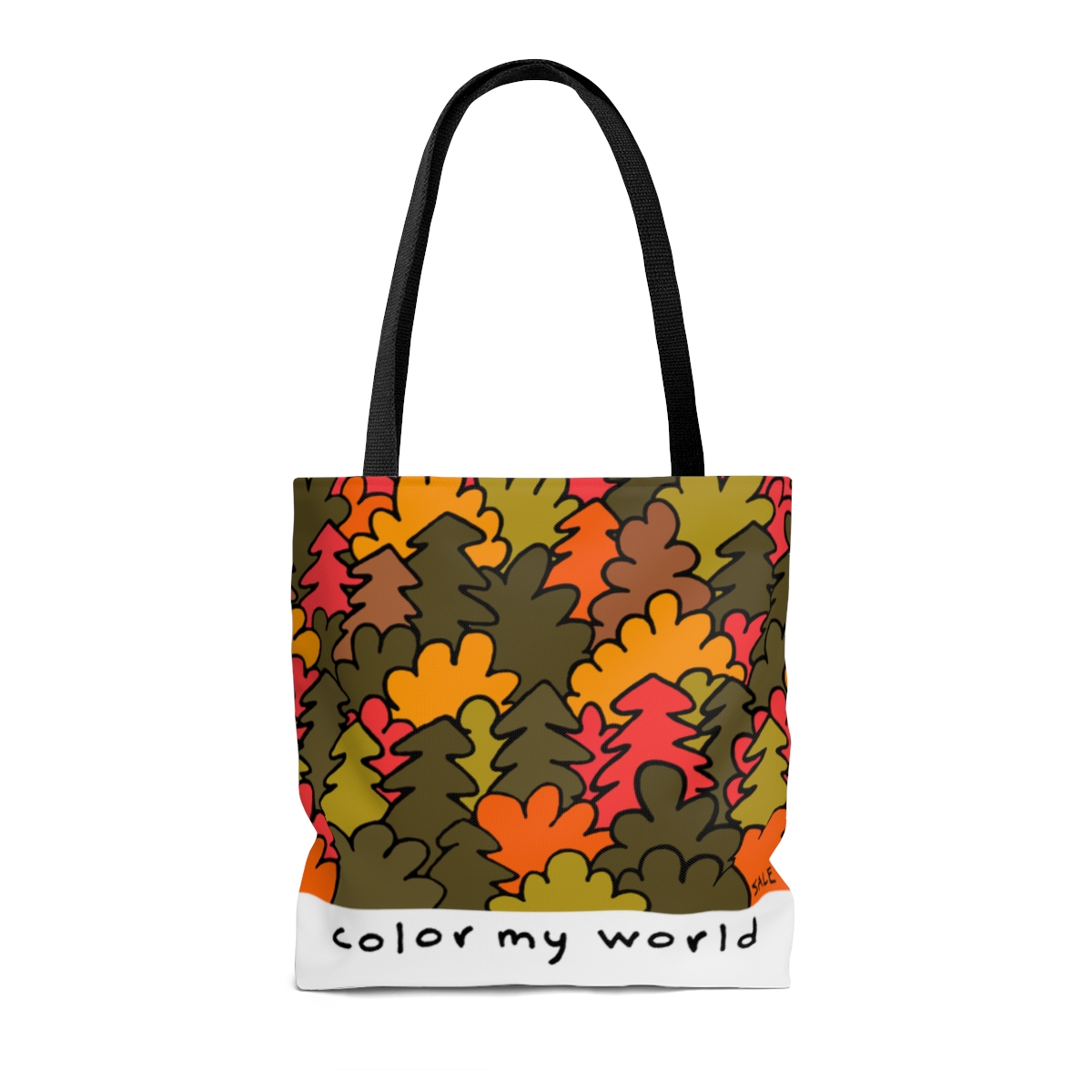 color my world fall wholesale tote bags
