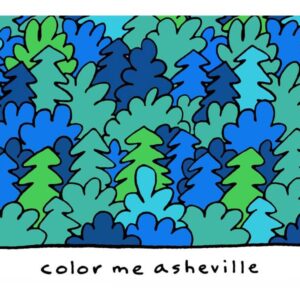 color me asheville summer trees t-shirt