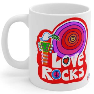 love rocks retro wholesale mug