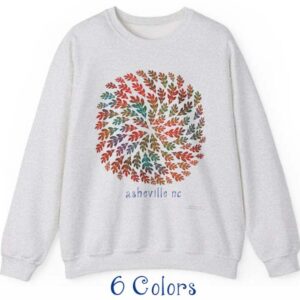 asheville fall leaves sweatshirts