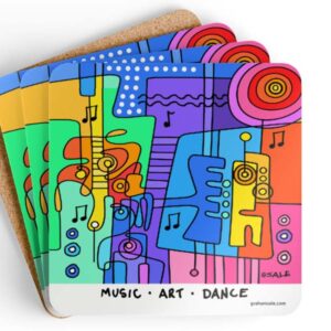fun drink coaster music art dance asheville